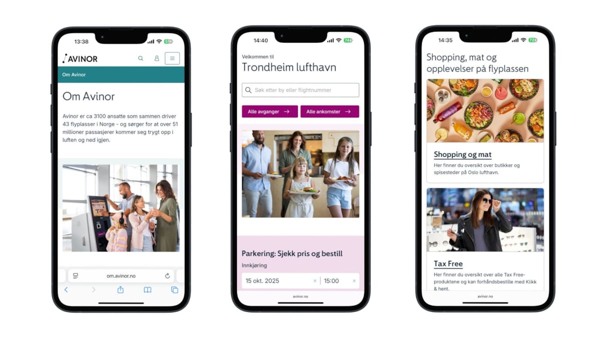 Mockup med mobilvisning 
