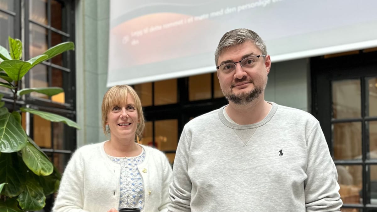 Aud Marie og Alexander snakker om ekspertkompetanse i frontend-faget