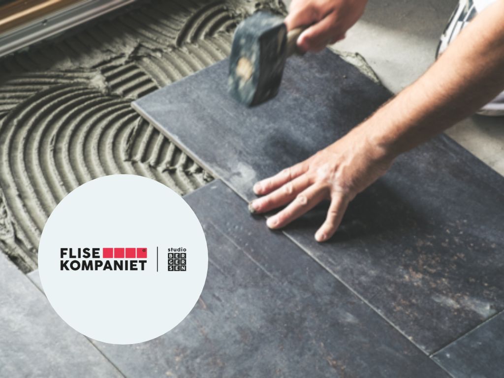 Bilde av en som legger fliser. Foto: Canva