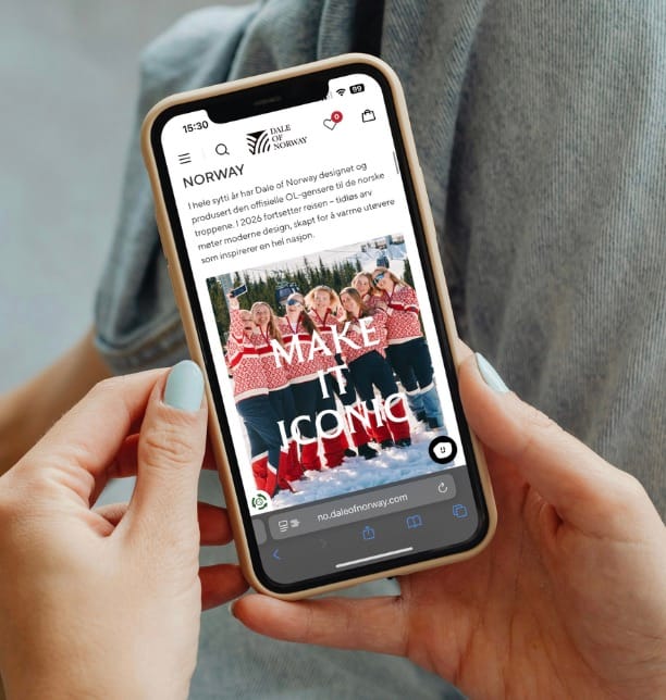 dale of norway mockup