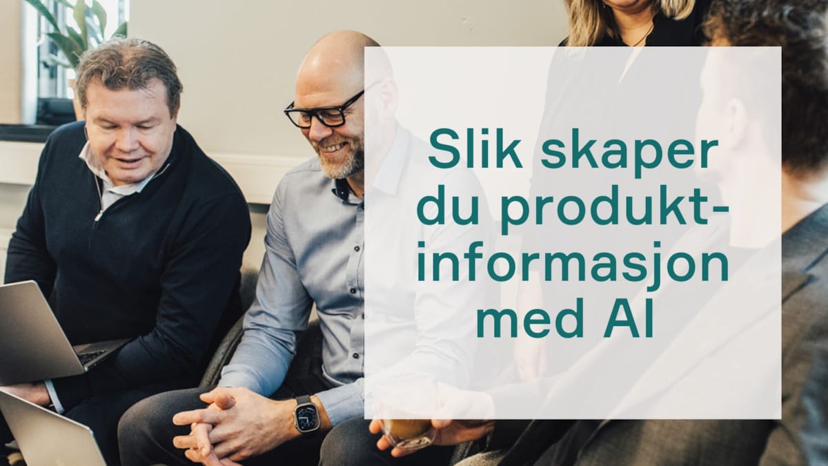 Bilde av malen "4 steg til effektiv bruk av AI i produktbeskrivelser"