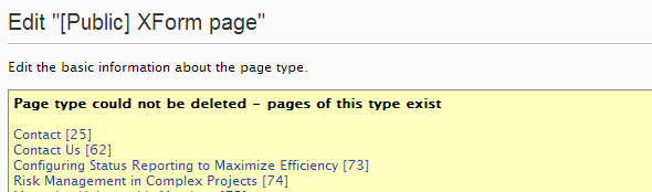 Trick for finding pages of a given page type