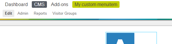 Custom global menuitem in EPiServer 7
