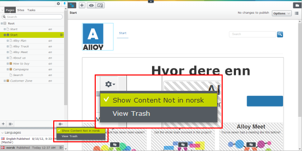 Show content not in current language in EPiServer 7