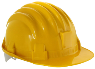 Hard hat worn by The engineer