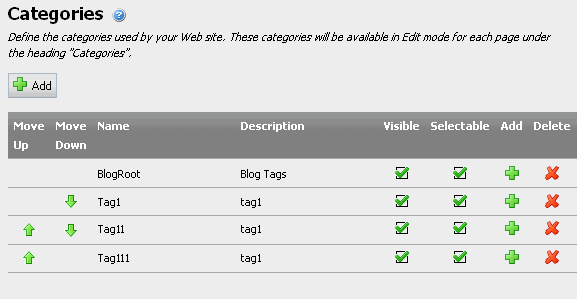 Opprettelse av tags i EPiServer.blog