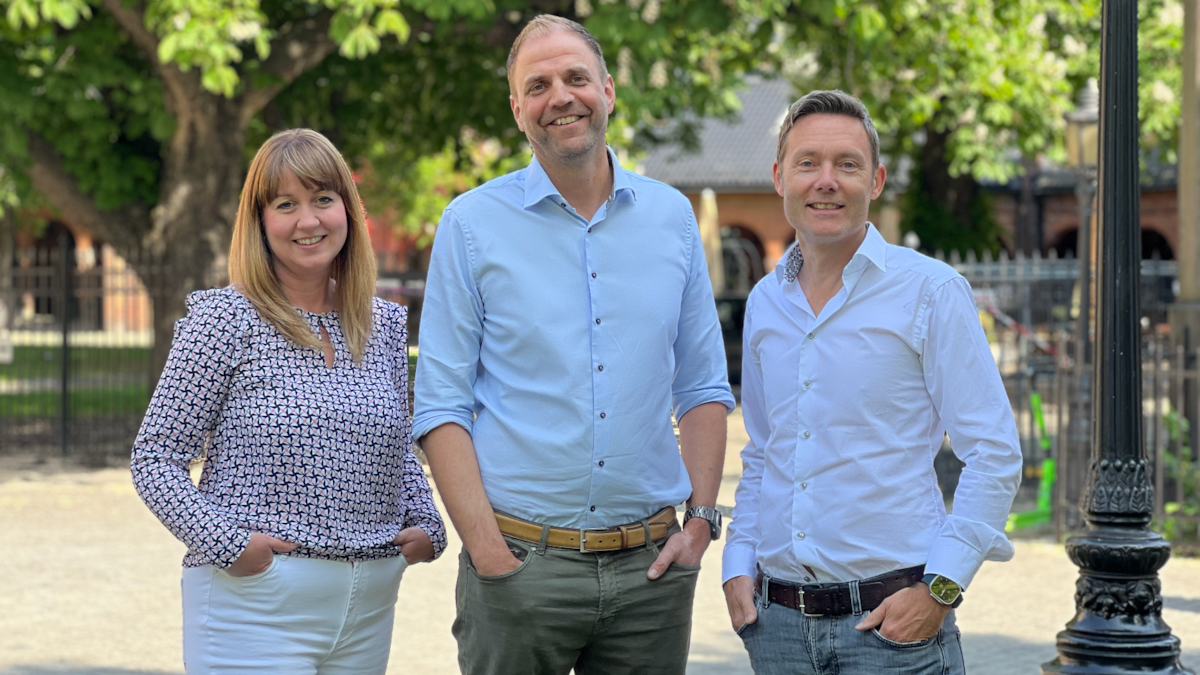 Gruppebilde av gruppelederne, fra venstre: Anniken Norderud, Kristian Borg og Magnus Vik Lagerberg.