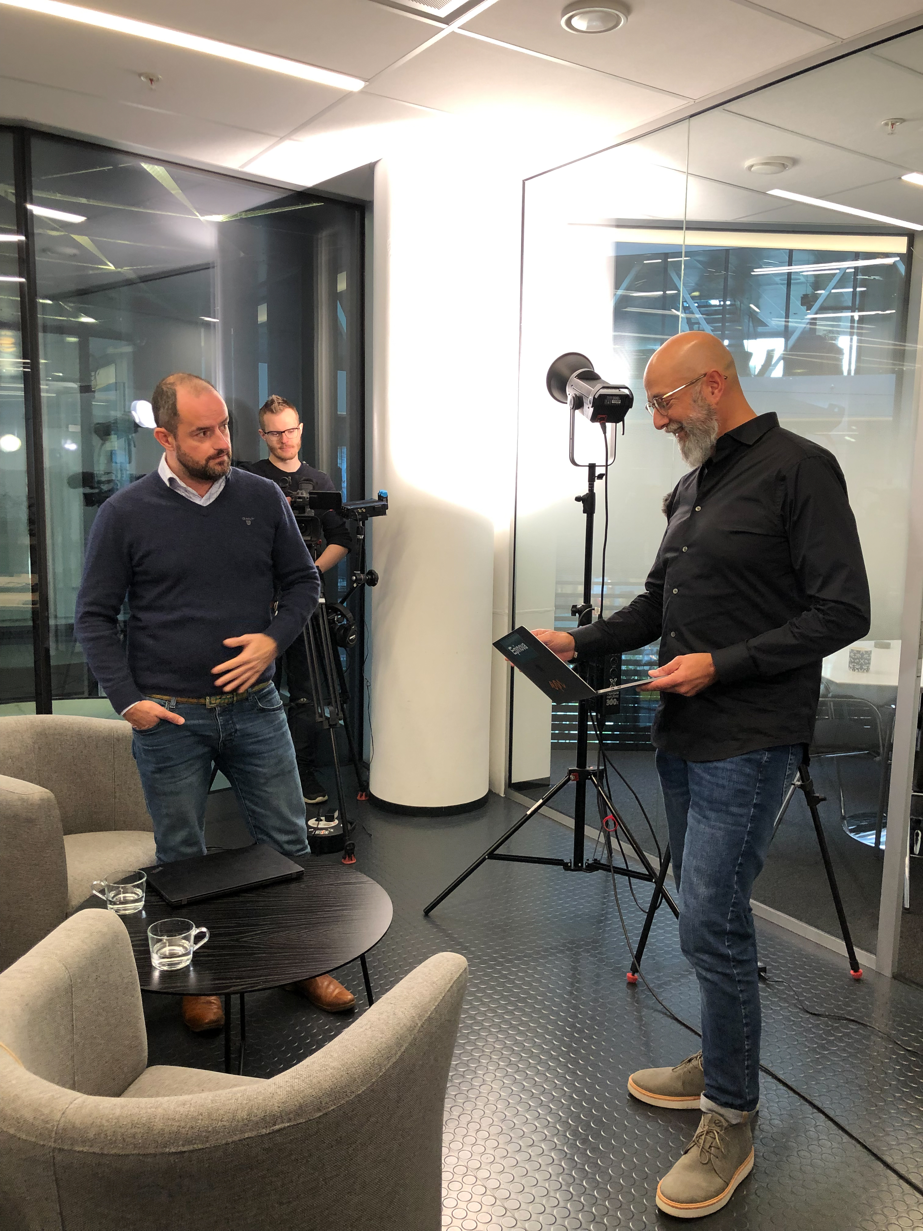 Sturla Lang og Geir Nodland hos Siteimprove