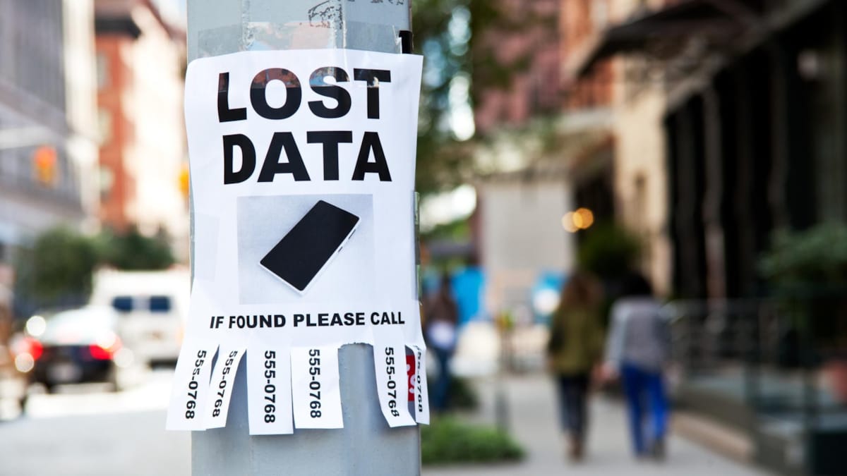 Lost data